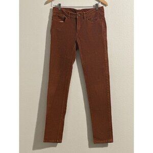 PATAGONIA Organic Cotton Straight Corduroy Stretch Rust Pants Women's Size 28